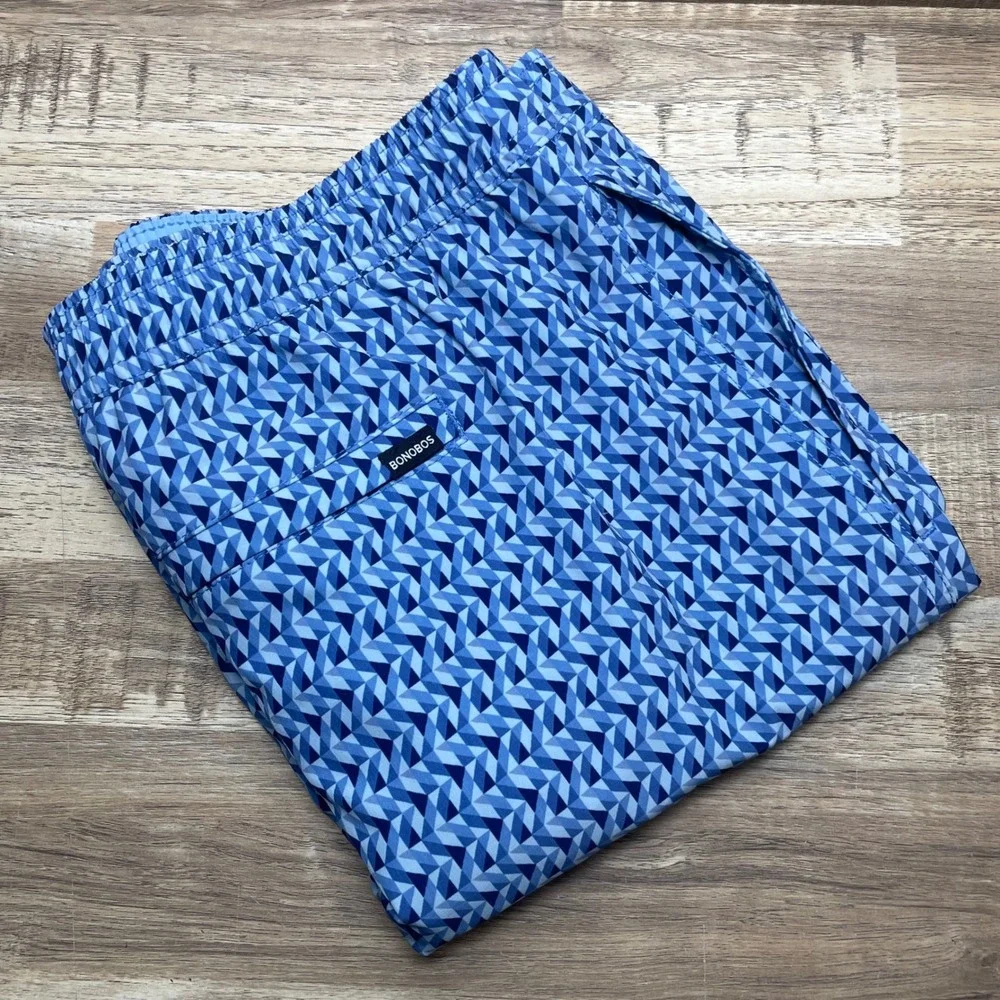 Bonobos Mens Blue Geometric Print 7